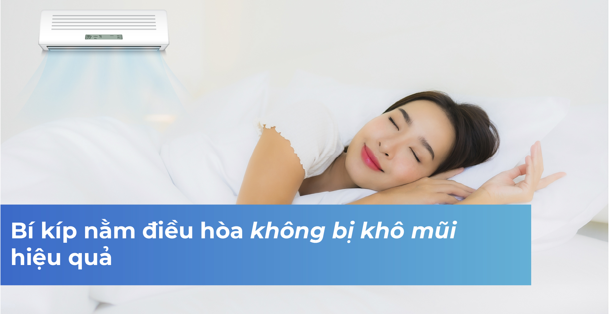Bí kíp nằm điều hòa không bị khô mũi hiệu quả