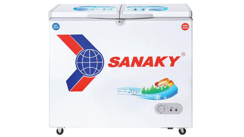 Tủ Đông Sanaky Inverter 220 lít VH-2899W4K 2 ngăn 2 cánh