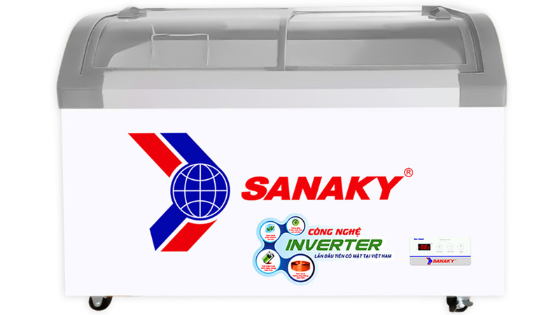 Tủ Đông Sanaky Inverter VH-3899K3B 280 lít mặt kính cong