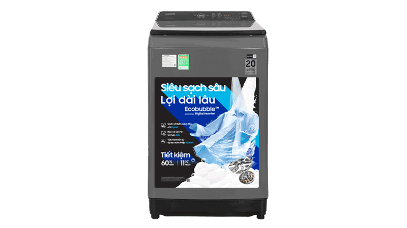 Máy giặt Samsung WA17CG6442BDSV 17kg inverter lồng đứng