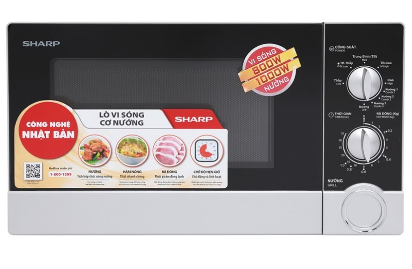 Lò Vi Sóng Sharp R-G302VN-S 23 Lít