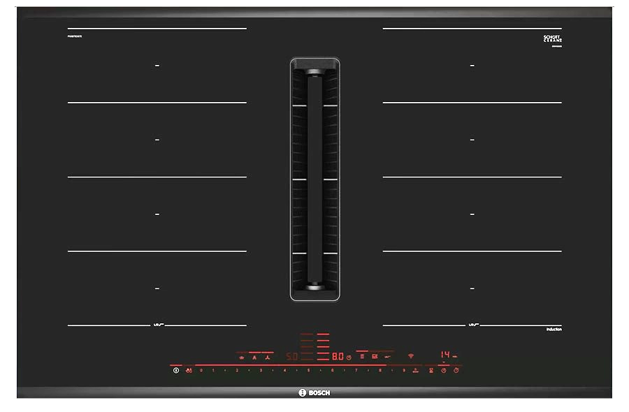 Bếp Từ Kết Hợp Hút Mùi Bosch PXX875D67E 4 Vùng Nấu Series 8